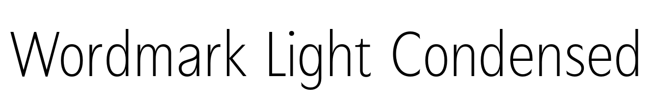 Wordmark Light Condensed